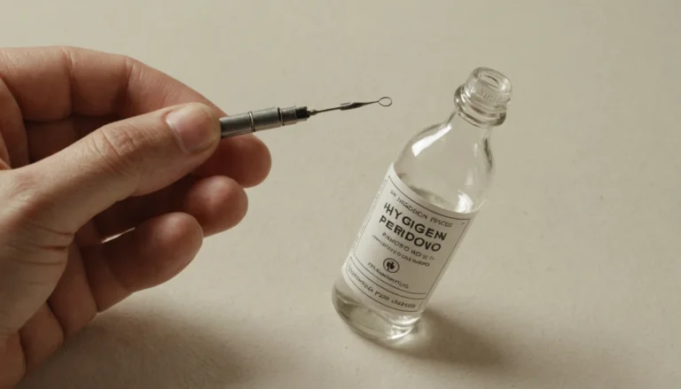 eau oxygénée piercing