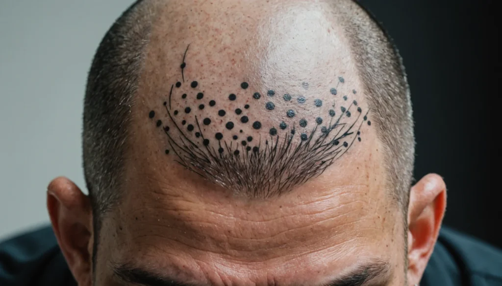 tatouage cheveux ratée