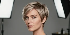 coupe courte dégradée effilée