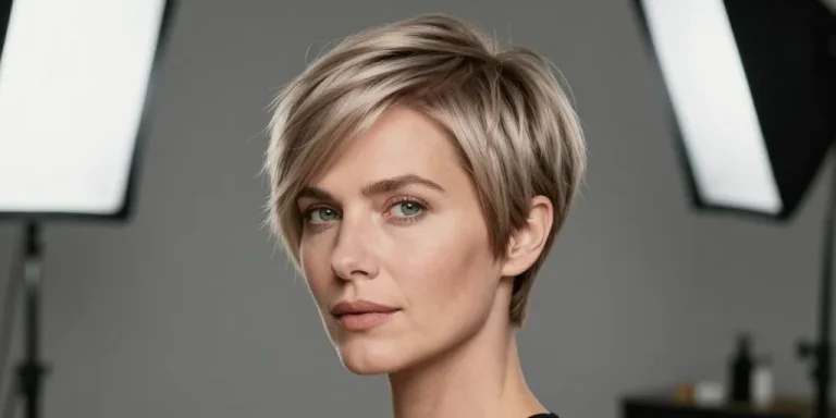 coupe courte dégradée effilée