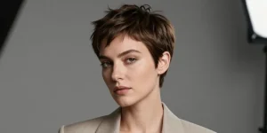 hyper stylée coupe courte femme moderne