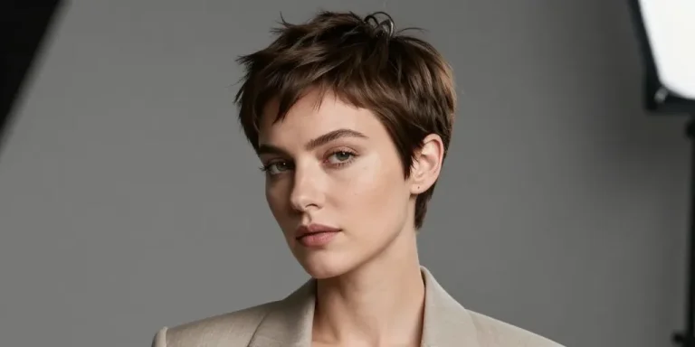 hyper stylée coupe courte femme moderne